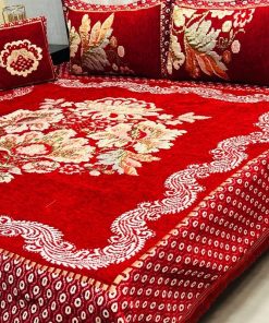 Stylish Jacquard Velvet King Size Bedding Set with Soft Texture and Elegant Design