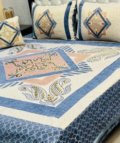 Elegant Jacquard Velvet Bedding Set in King Size with 4-Piece Luxury Design