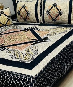 Jacquard Velvet King Size Bed Sheet Set with Soft, Elegant Finish for a Royal Look