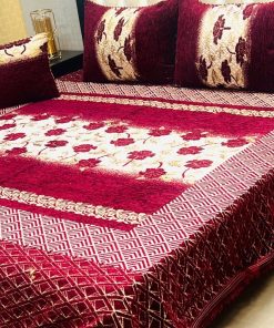 Affordable Luxury Jacquard Velvet King Size Bedding Set for Winter Comfort