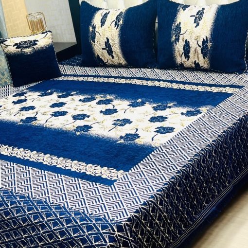 Luxurious Jacquard Velvet King Size Bed Sheet Set for Warm and Cozy Sleep