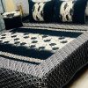 Jacquard Velvet King Size Bed Sheet Set – Stylish Bedding with Elegant Design