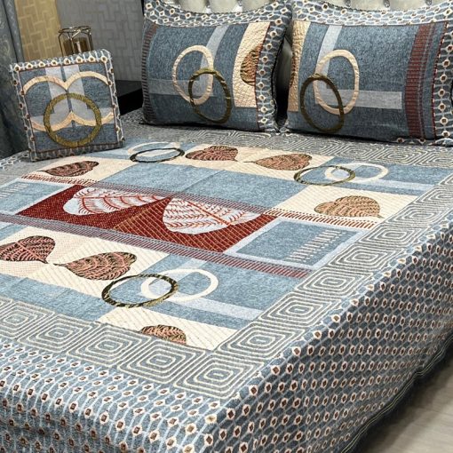 Luxurious Jacquard Velvet King Size Bedding Set for a Cozy Bedroom