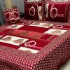 Jacquard Velvet King Size Bed Sheet Set with 4 Pieces for Stylish Bedrooms