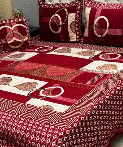 Jacquard Velvet King Size Bed Sheet Set with 4 Pieces for Stylish Bedrooms