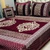Cozy Jacquard Velvet King Size Bed Sheet Set – Soft Touch with Elegant Design