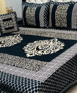 Elegant Jacquard Velvet King Size Bed Sheet Set for Winter Bedding Comfort
