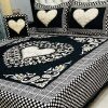 King Size Jacquard Velvet Bed Sheet Set with Soft Touch and Elegant Design