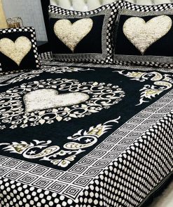 King Size Jacquard Velvet Bed Sheet Set with Soft Touch and Elegant Design