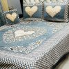 Jacquard Velvet King Size Bed Sheet Set with Rich, Royal Velvet Texture
