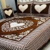 Stylish Jacquard Velvet Bedding Set in King Size with Pillow and Cushion Covers
