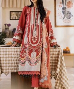 Jade-03 Lawn Suit – 3 Piece Set with Digital Printed Shirt, Dupatta & Dyed Cotton Trouser