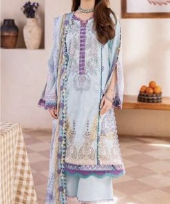 Jade-01 Lawn Suit – 3 Piece Digital Printed Lawn Shirt, Dupatta & Dyed Cotton Trouser