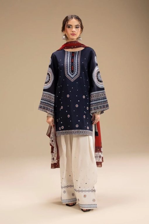 Rangrez RG-01 3 Piece Front Heavy Embroidered Lawn Suit with Printed Dupatta