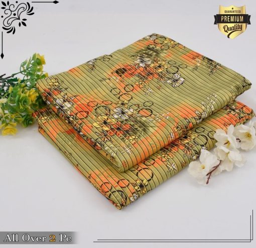 Women 2 Piece Cotton Allover Printed Suit CP-29 – Soft Unstitched Cotton for Summer
