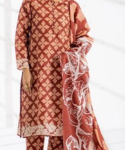 Ego EG-03 – 3 Piece Jacquard Lawn Suit with Digital Printed Shirt, Sleeves & Dyed Trouser