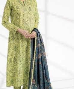 Ego EG-04 – 3 Piece Jacquard Lawn Suit with Digital Printed Shirt, Sleeves & Dyed Trouser