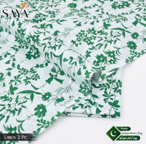 Saya SA-08 – 14 August Independence Day Lawn Suit with Printed Shirt and Trouser