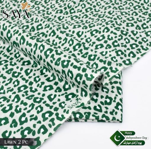Saya SA-04 – 2 Piece Lawn Suit for 14 August Pakistan Independence Day | Printed Shirt & Trouser
