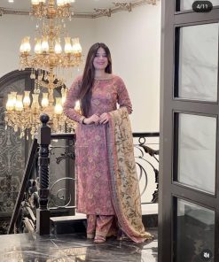 Bin Saeed BS-107 Digital Printed Unstitched 3 Piece Lawn Suit for Women – Summer 2025