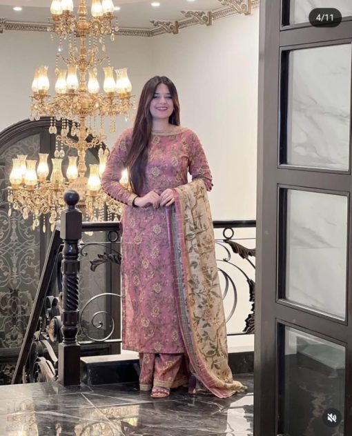 Bin Saeed BS-107 Digital Printed Unstitched 3 Piece Lawn Suit for Women – Summer 2025