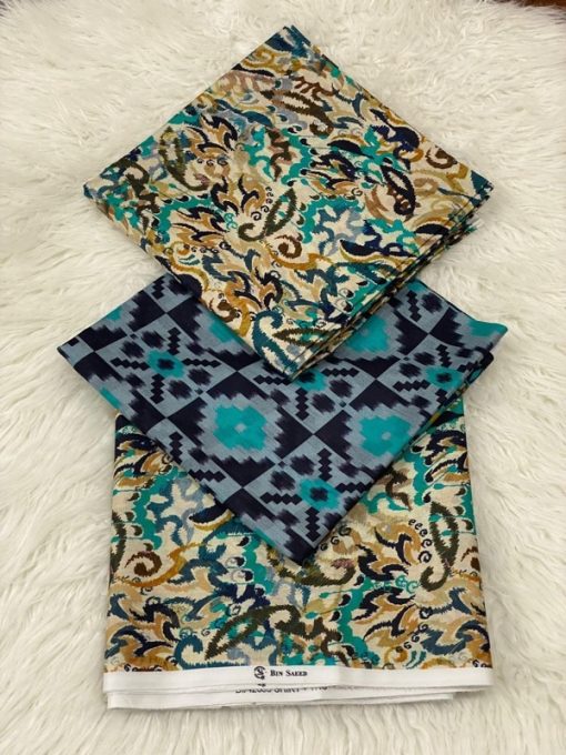 Bin Saeed BS-102 | Digital Printed 3 Piece Lawn Suit Summer 2025