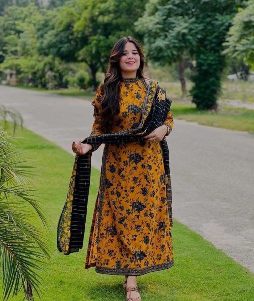 Bin Saeed BS-110 Digital Printed Unstitched 3 Piece Lawn Suit for Women – Summer 2025