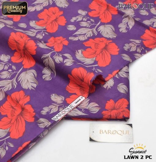 Baroque BR-66 Digital Allover Printed 2 Piece Lawn Suit for Women – Summer 2025