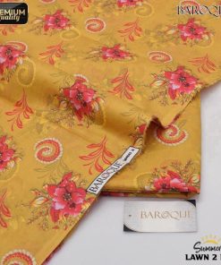 Baroque BR-63 Digital Allover Printed 2 Piece Lawn Suit for Women – Summer 2025