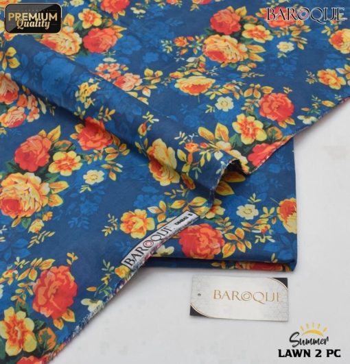 Baroque BR-61 Digital Allover Printed 2 Piece Lawn Suit for Women – Summer 2025