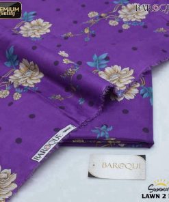 Baroque BR-56 Digital Allover Printed 2 Piece Unstitched Lawn Suit for Women – Summer 2025