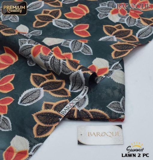 Baroque BR-58 Digital Allover Printed 2 Piece Lawn Suit for Women – Summer 2025