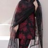 Baroque BR-300 | 3 Piece Embroidered Lawn Suit with Luxury Chiffon Dupatta