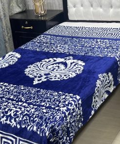 Single Bed AC Blanket – Printed Design 1, soft lightweight fabric, perfect for summer and AC rooms.