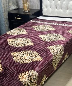 Single Bed AC Blanket – Printed Design 1, soft lightweight fabric, perfect for summer and AC rooms.