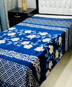 Single Bed AC Blanket – Printed Design 5, soft printed blanket ideal for air-conditioned rooms.