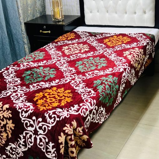 Single Bed AC Blanket – Printed Design 4, cozy and lightweight AC blanket for hot weather.