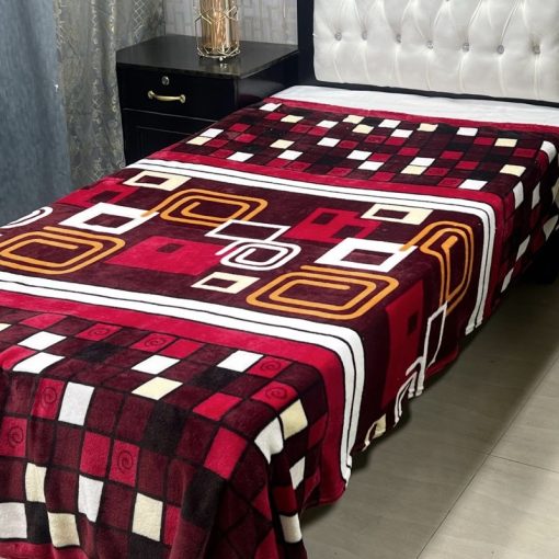 Single Bed AC Blanket – Printed Design 17, printed lightweight blanket for single bed.