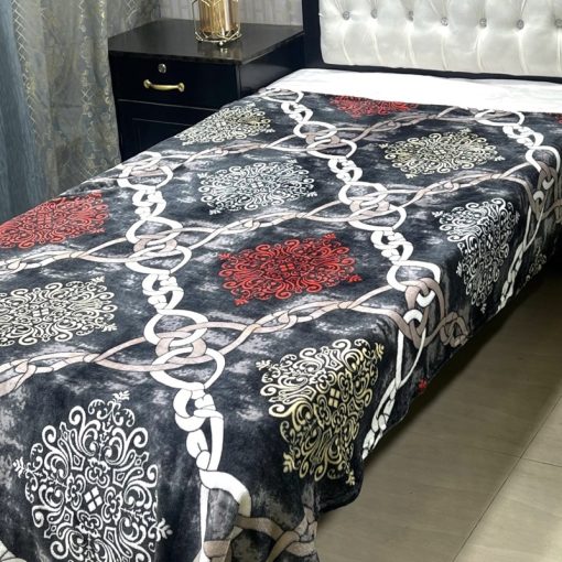 Single Bed AC Blanket – Printed Design 7, lightweight and durable single bed blanket.