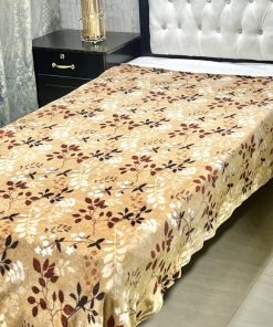 Single Bed AC Blanket – Printed Design 9, elegant printed blanket for home and hostel use.