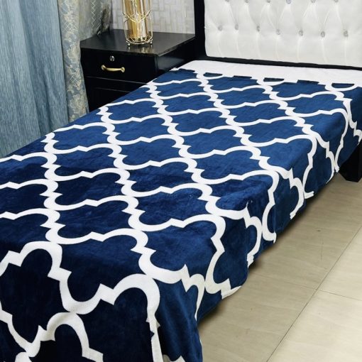 Single Bed AC Blanket – Printed Design 18, stylish and cozy AC blanket at low price.