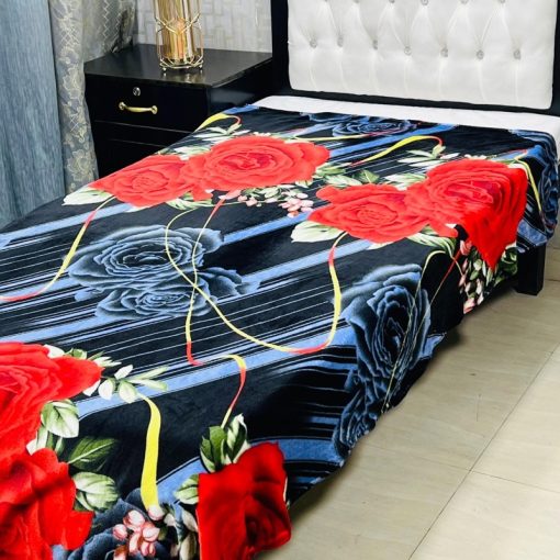 Single Bed AC Blanket – Printed Design 15, affordable AC blanket for summer comfort.
