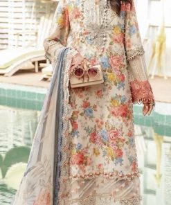 MariaB MB-434 3 Piece Women’s Digital Lawn Suit with Printed Chiffon Dupatta