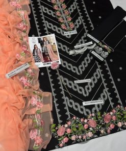 Crimson 3 Piece Embroidered Lawn Suit – CM-01 | Modern Elegance with Signature Detailing