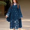 Bareeze BR-44 Embroidered Lawn Suit with Heavy Front Work and Chiffon Embroidered Dupatta in Zink Color