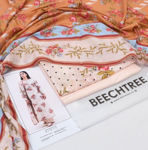 Beechtree BT-15 | Embrace Summer Elegance with a Digital Lawn Printed 3 Piece Suit