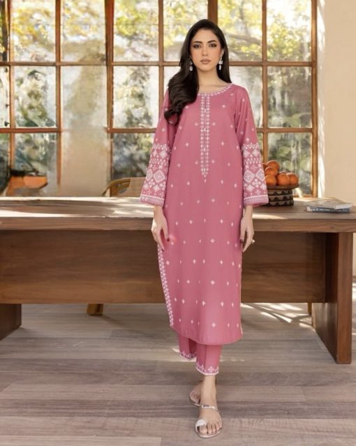 Batik BT-68 - Embroidered 2 Piece Lawn Suit with Heavy Front, Sleeves & Neckline Embroidery