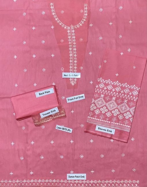 Batik BT-68 – Luxurious 2 Piece Embroidered Lawn Suit | Unstitched Summer Edition 2025