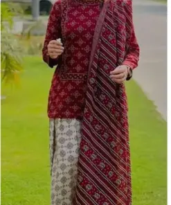 Bin Saeed BS-113 – 3 Piece Unstitched Digital Printed Lawn Suit with Dyed Trouser and Coordinated Dupatta for Summer 2025