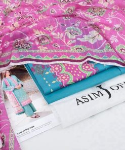 Asim Jofa AJ-21 – Premium 3 Piece Summer Lawn Suit | Original Look with Digital Print and Elegant Doria Dupatta
